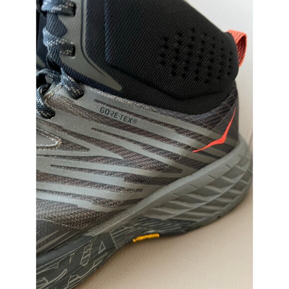 Hoka Speedgoat Mid 2 GTX Lace Up Boots Gor Tex Dark Gray Mens Sz 8 Hiking main image 8